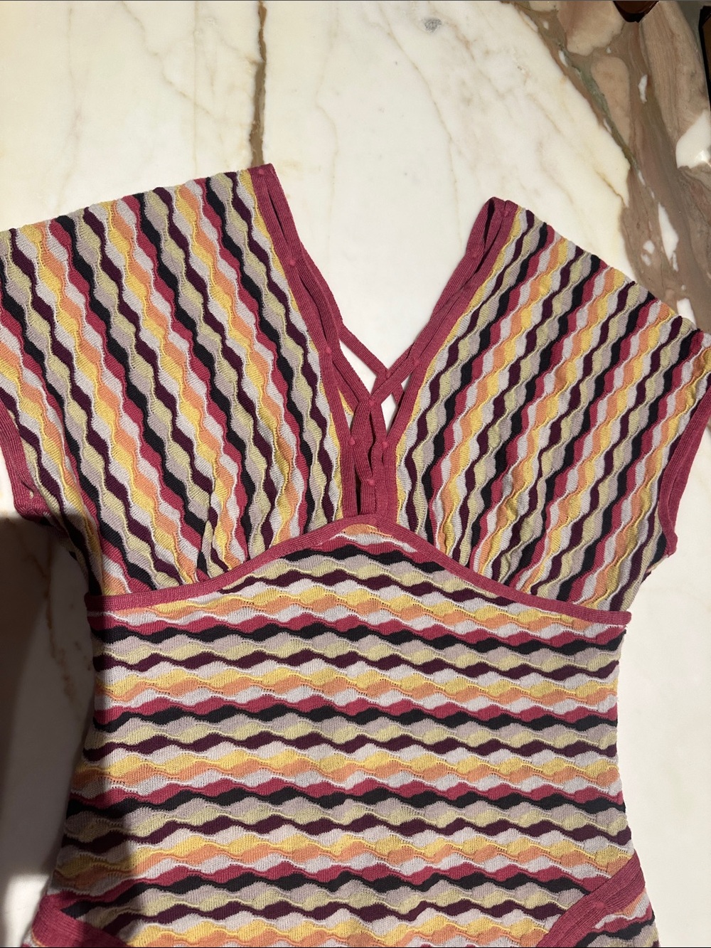 Missoni Multicolor Zigzag Midi Dress - Picture 3 of 9